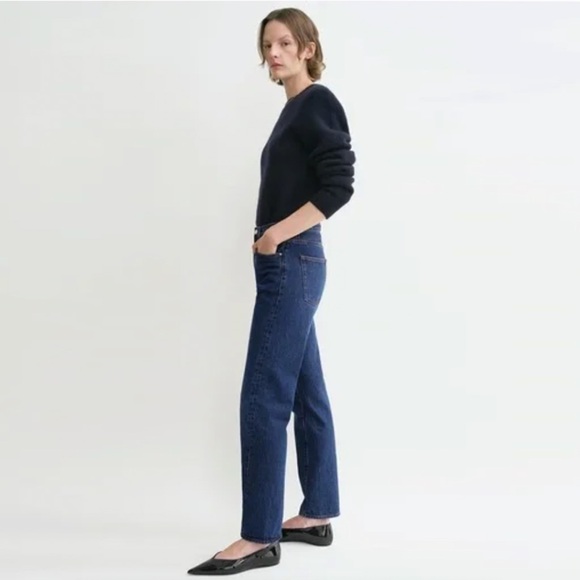 NWT Toteme Twisted Seam Denim - Dark Blue Jeans - Picture 3 of 8
